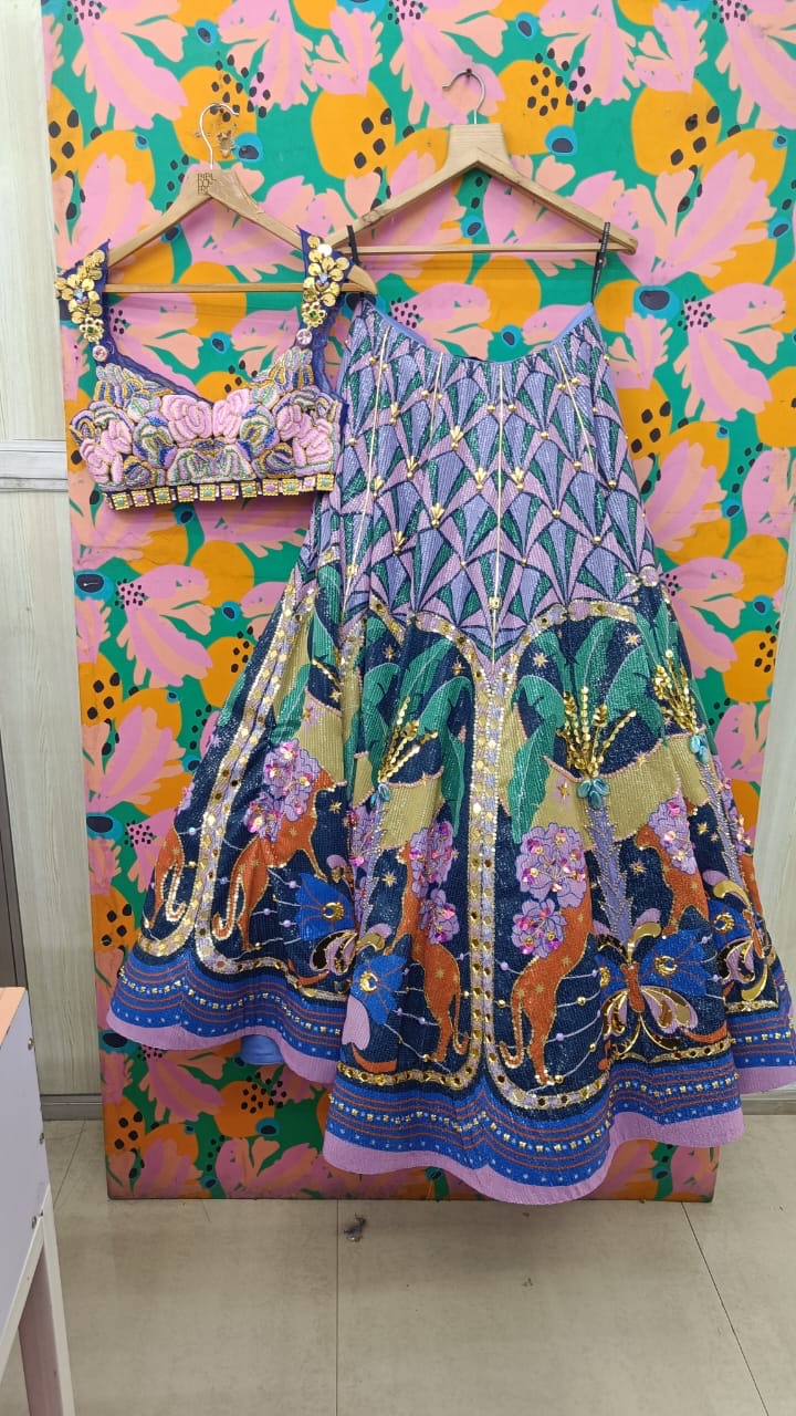 Papa Dont Preach mendi lehnga