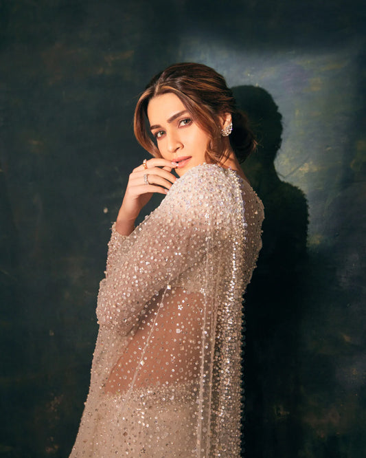 Rent Seema Gujral Saree Crystal Pearl