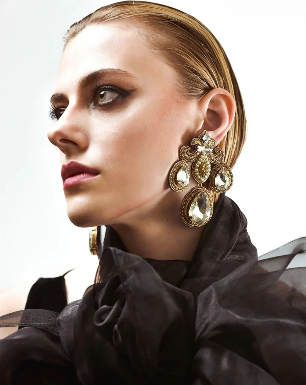 Rent Sequined Drop Earrings