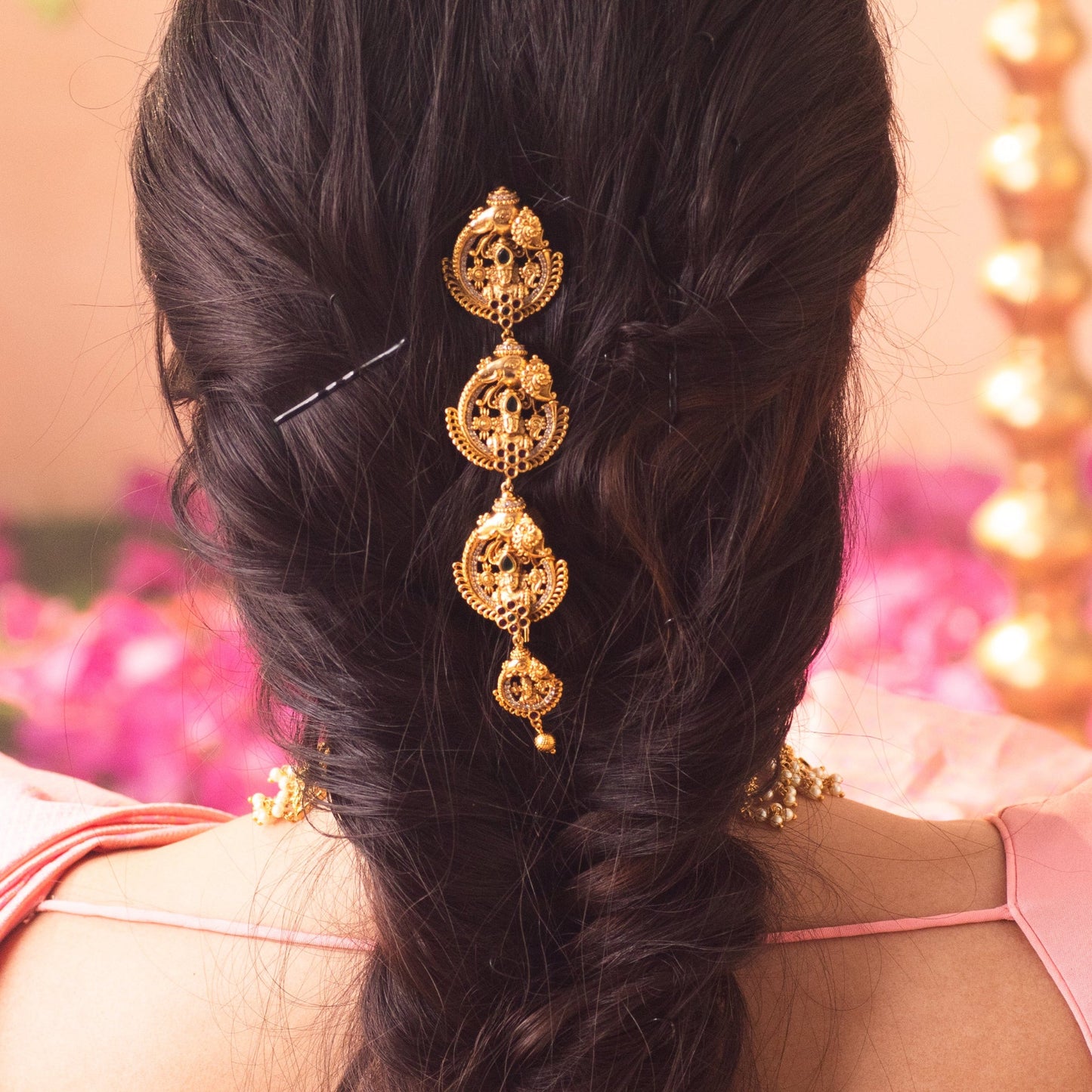 Jaanvi Antique Hair Brooch
