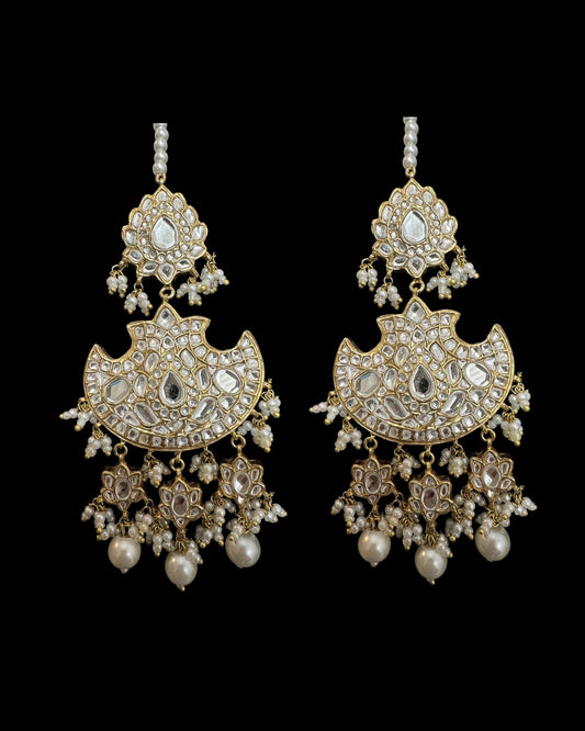 DER781 Manara kundan earrings ( SHIPS IN 4 WEEKS )