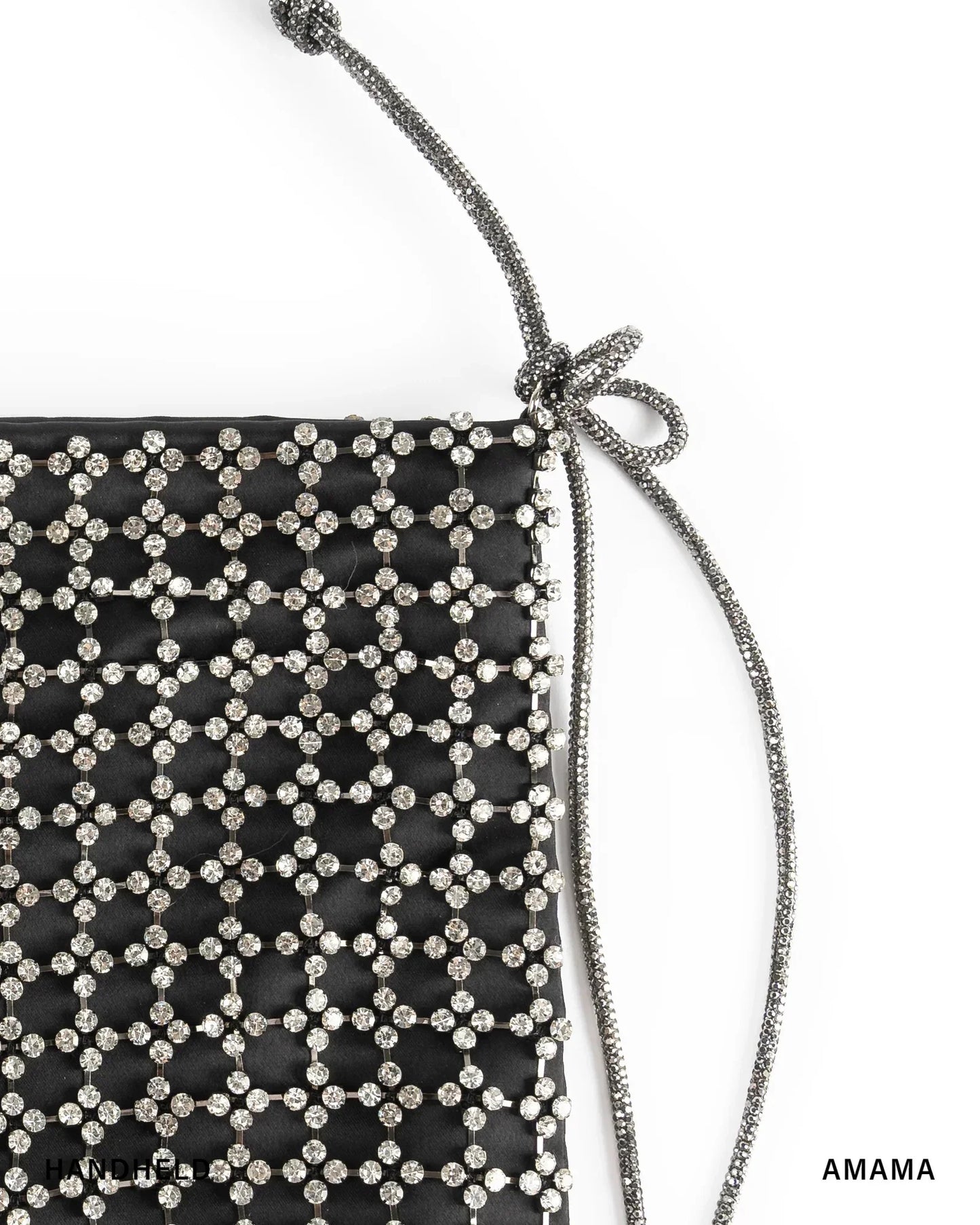Rent Sequined Silver and Black Bag