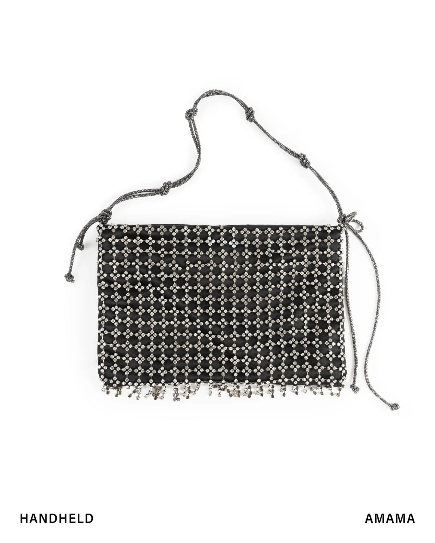 Rent Sequined Silver and Black Bag