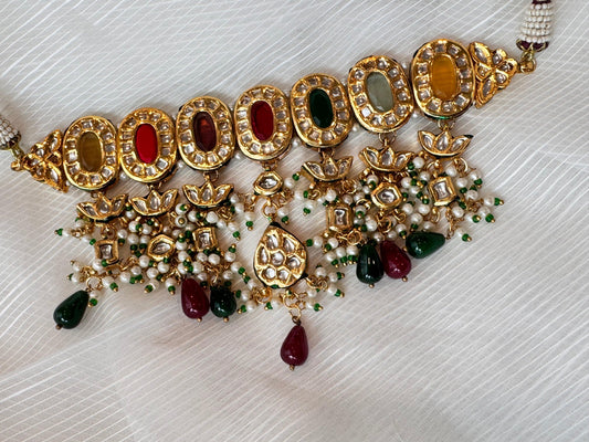 Rent Navrattan Choker Set - Couture Encore