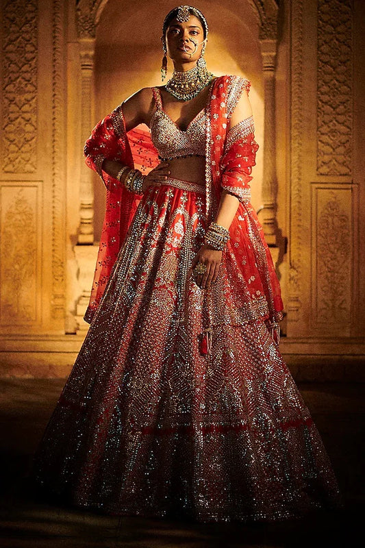 Rent Seema Gujral Bridal Gota Patti Lehenga