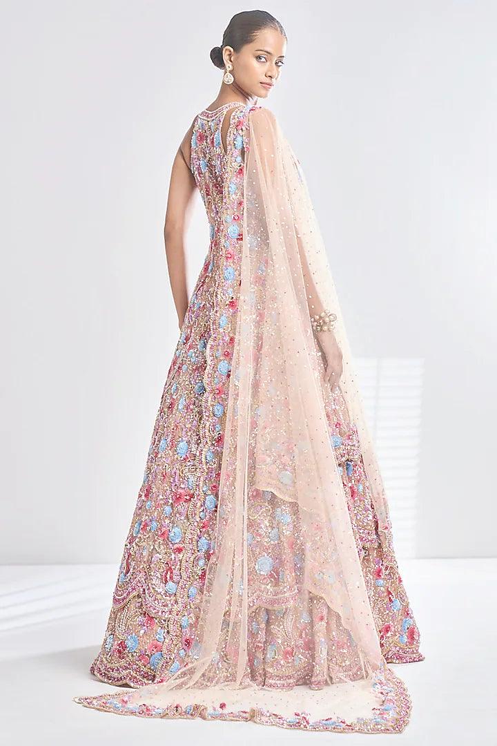 Rent Seema Gujral Net Sequins Embroidered Jacket Lehenga Set - Couture Encore
