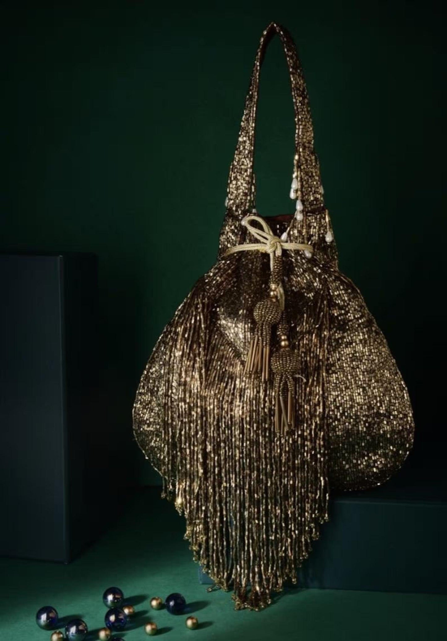Rent Copper Bridal Potli Bag - Couture Encore