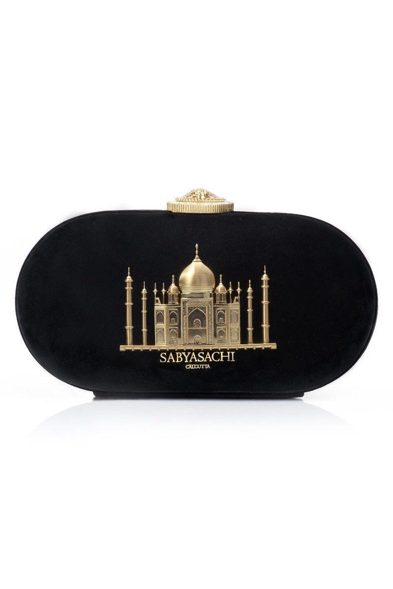 Sabyasachi - Black Taj Clutch - Couture Encore