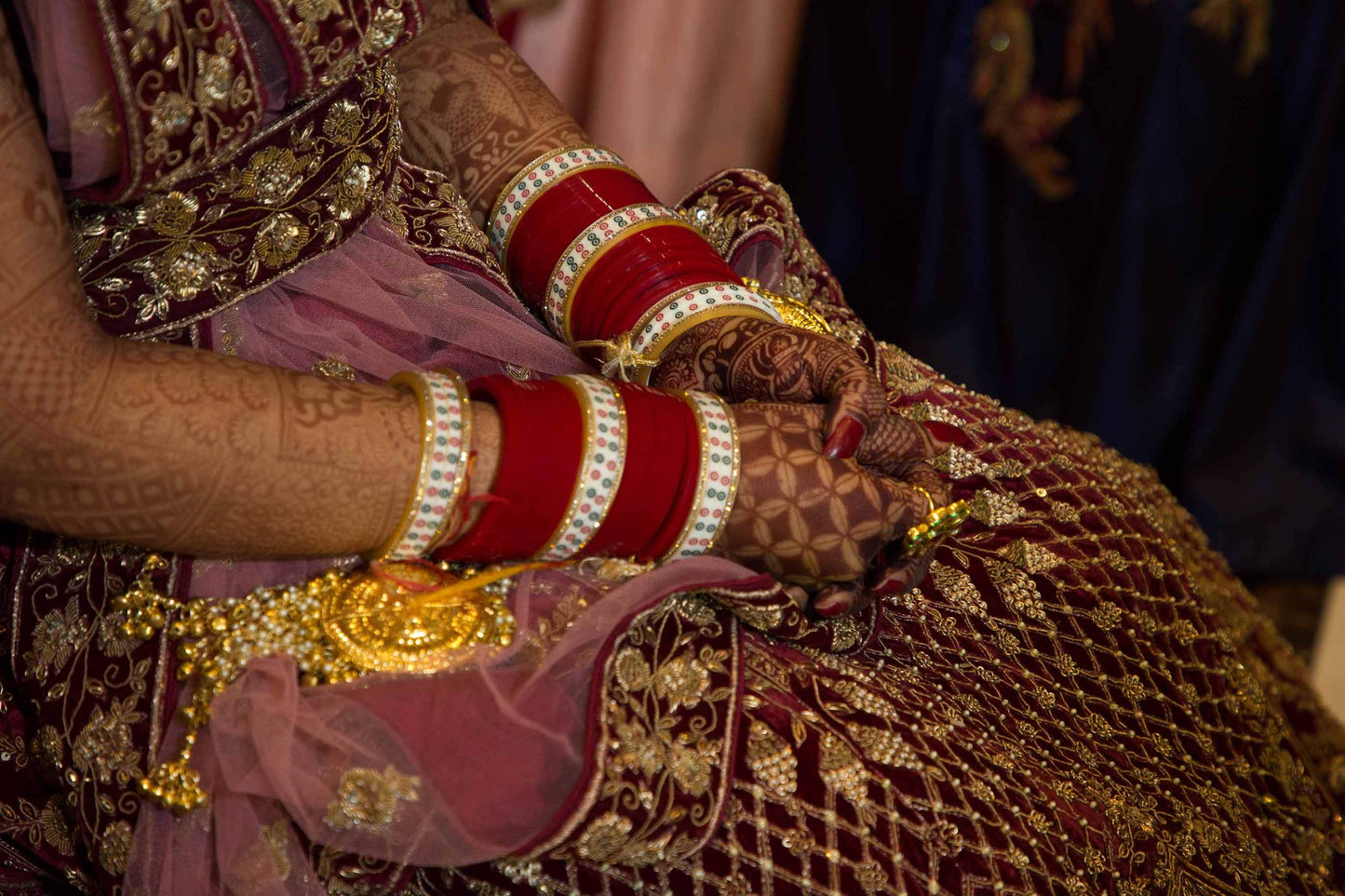 Sudhir Bhai Velvet Bridal Lehenga