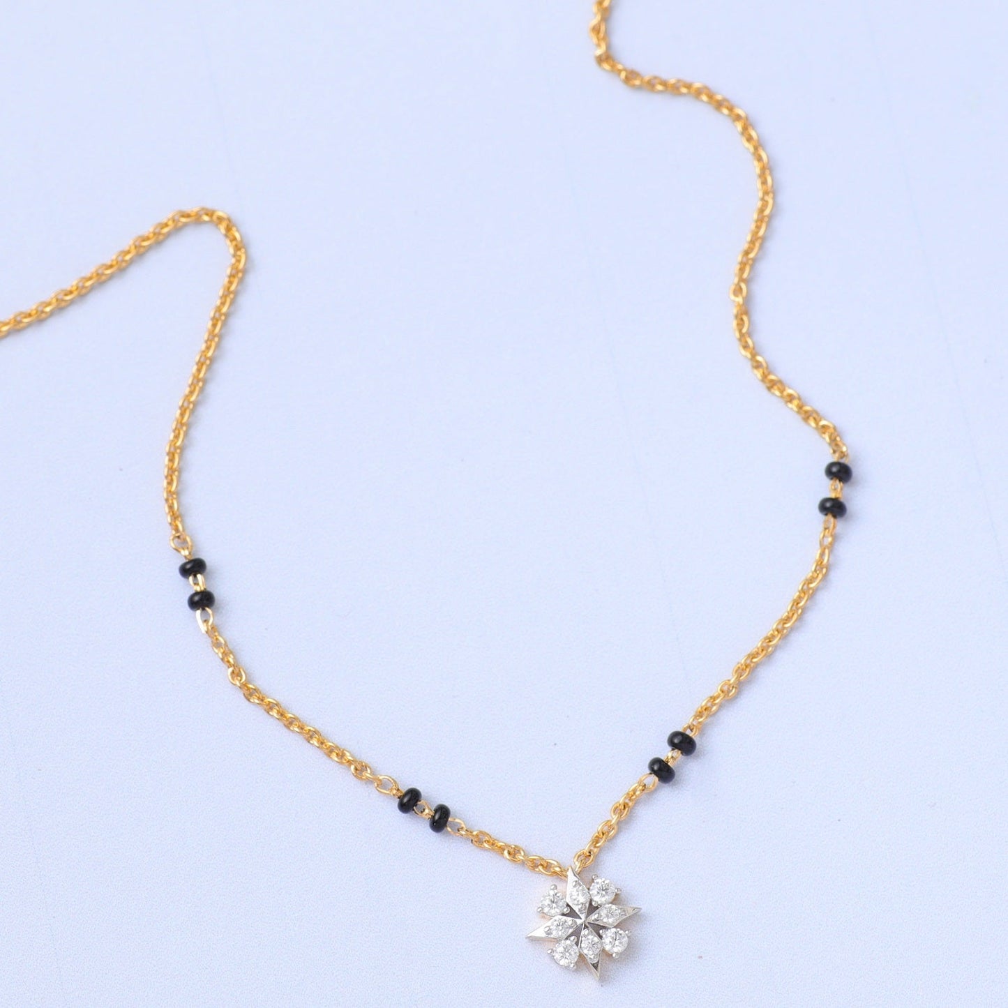 Elegant Charm CZ 925 Silver Mangalsutra