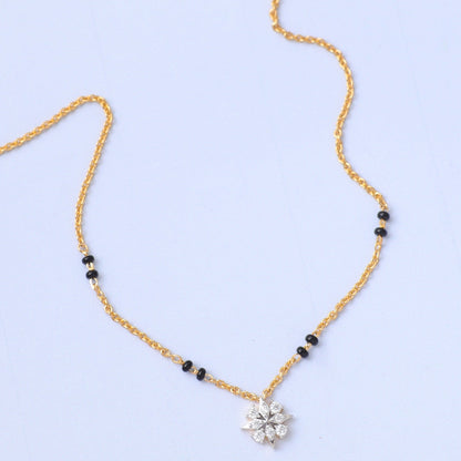 Elegant Charm CZ 925 Silver Mangalsutra