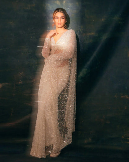 Rent Seema Gujral Saree Crystal Pearl