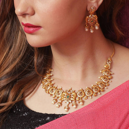 Tulshi Antique Necklace Set
