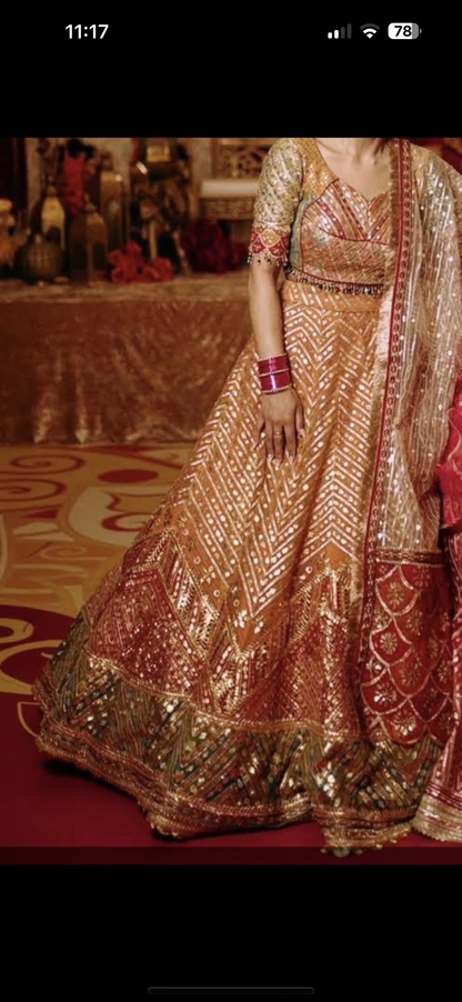 Rimple and Harpreet Bridal Lehenga