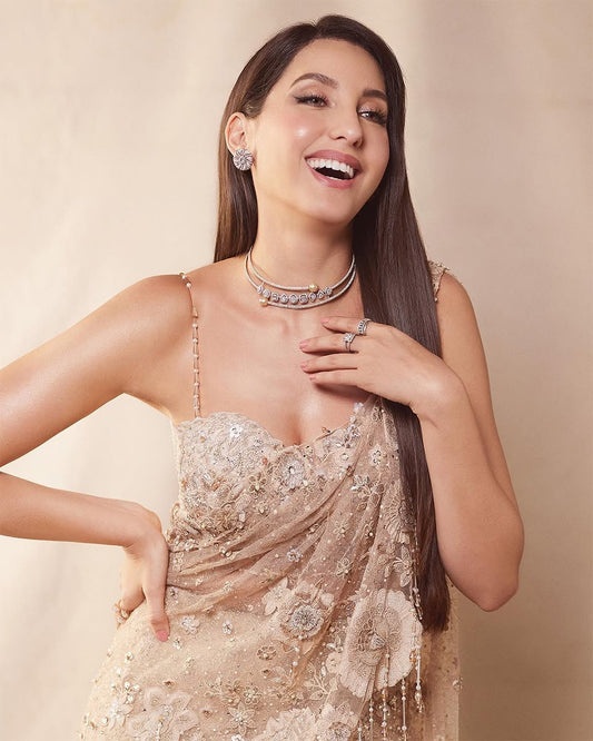 Tarun Tahiliani Floral Embellished Signature Concept Saree set