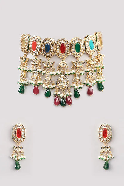 Rent Navrattan Choker Set