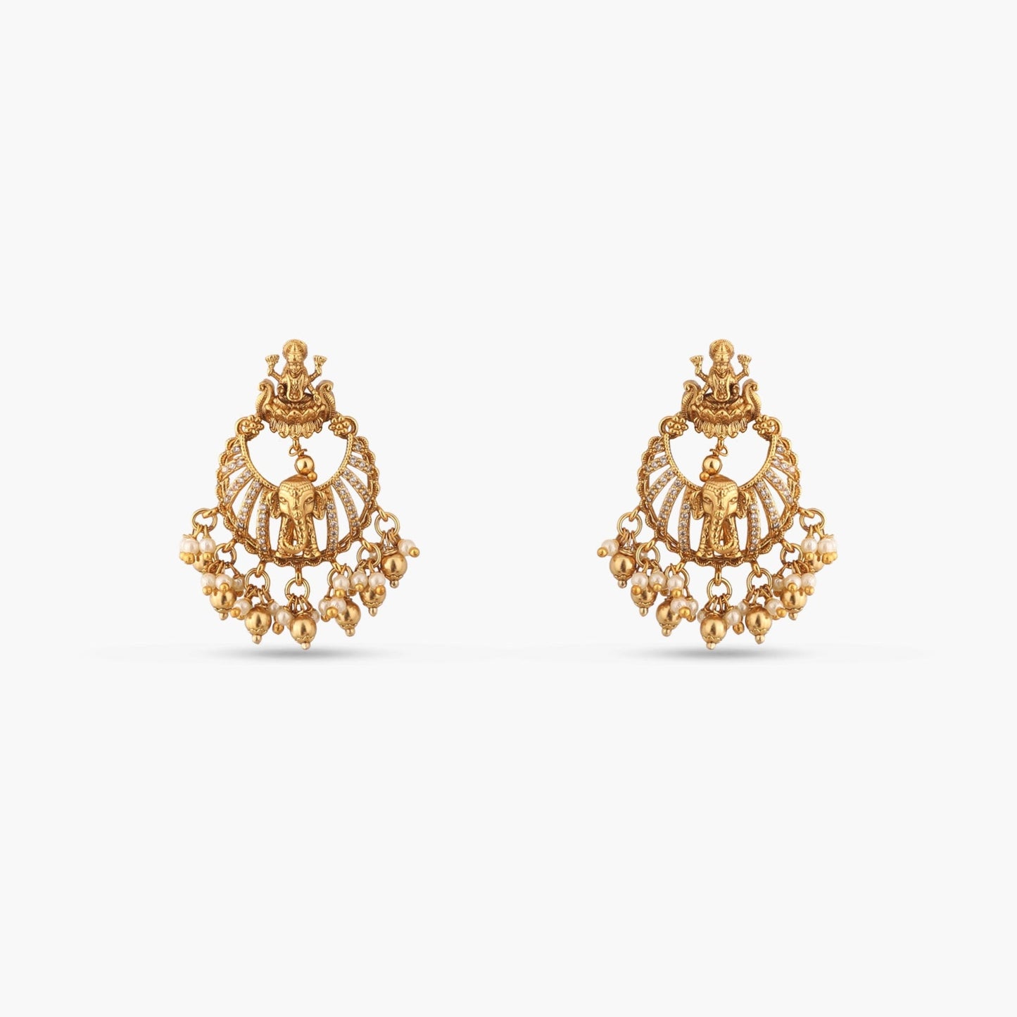 Ratri Antique Chandbali Earrings