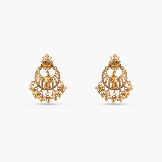 Ratri Antique Chandbali Earrings