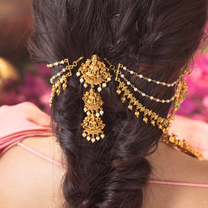 Vedashri Antique Hair Brooch