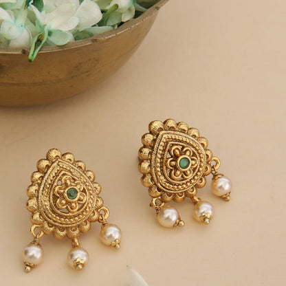 Gaurika Antique Stud Earrings