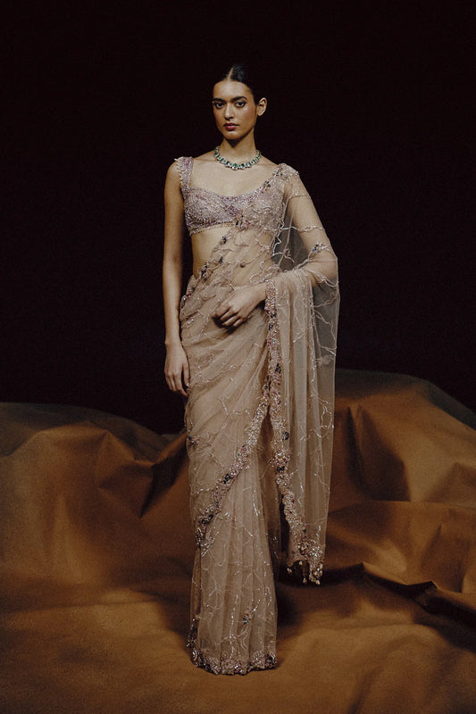 Rent Dolly J Aura Blush Crystal Saree
