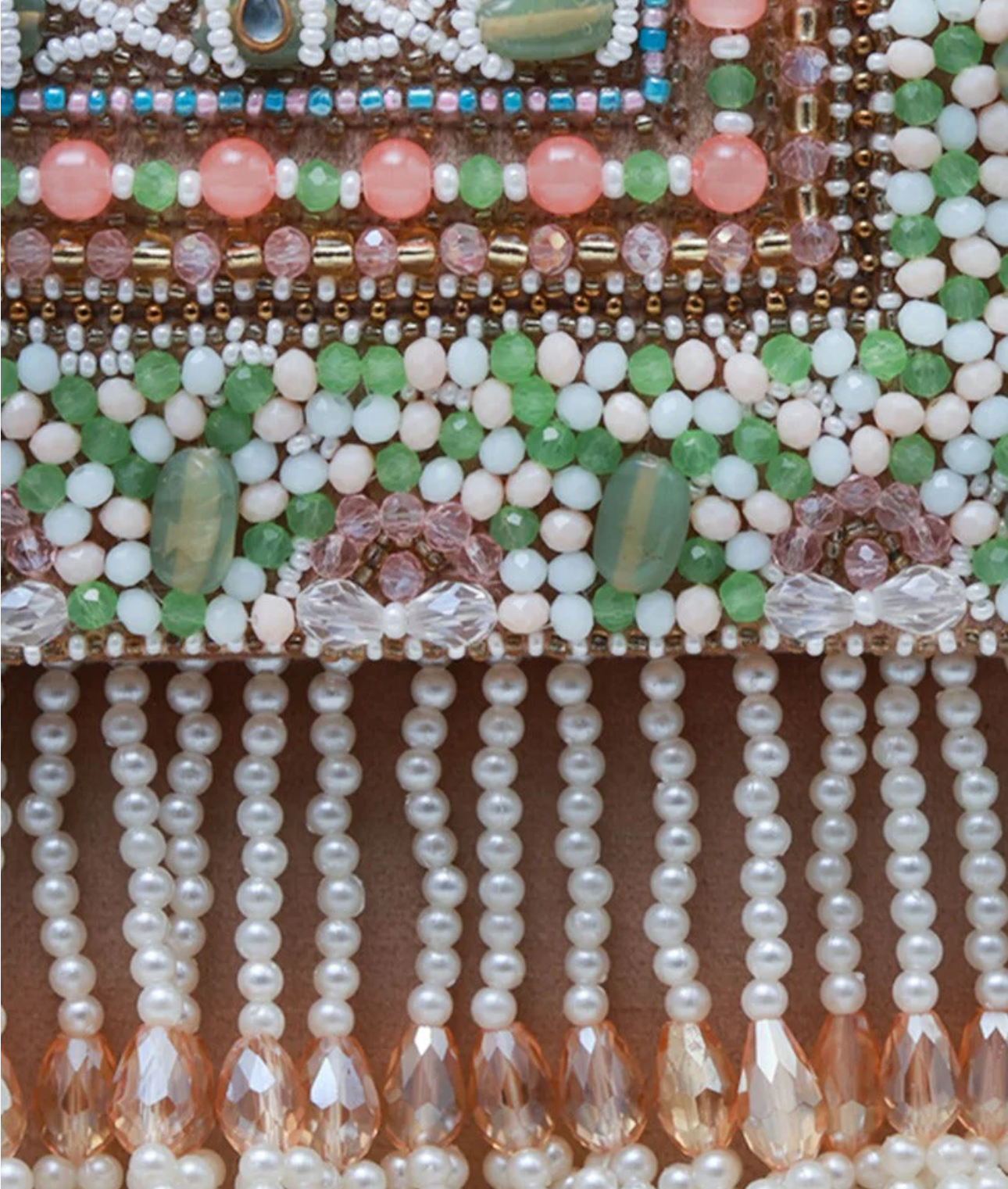 Rent Multicolor Beaded Flap Open Box Bag