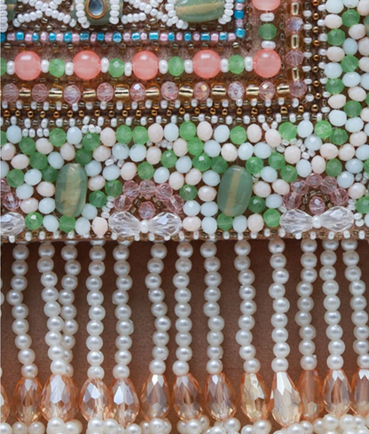 Rent Multicolor Beaded Flap Open Box Bag