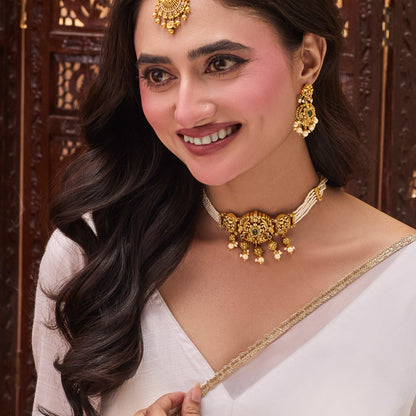 Avyra Antique Pearl Choker Set