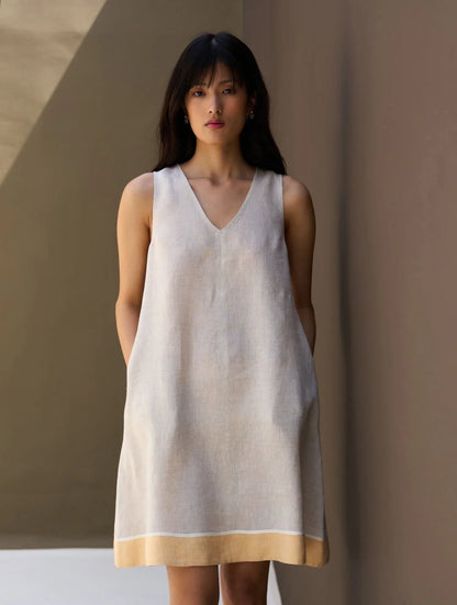 Buy Summer Vacation Linen A-line Short Dress