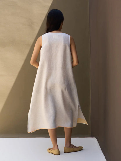 Buy Summer Vacation Linen A-line Long Dress