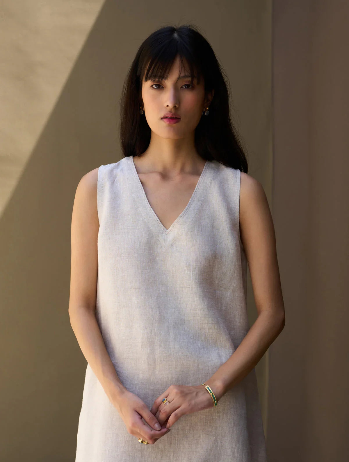 Buy Summer Vacation Linen A-line Long Dress