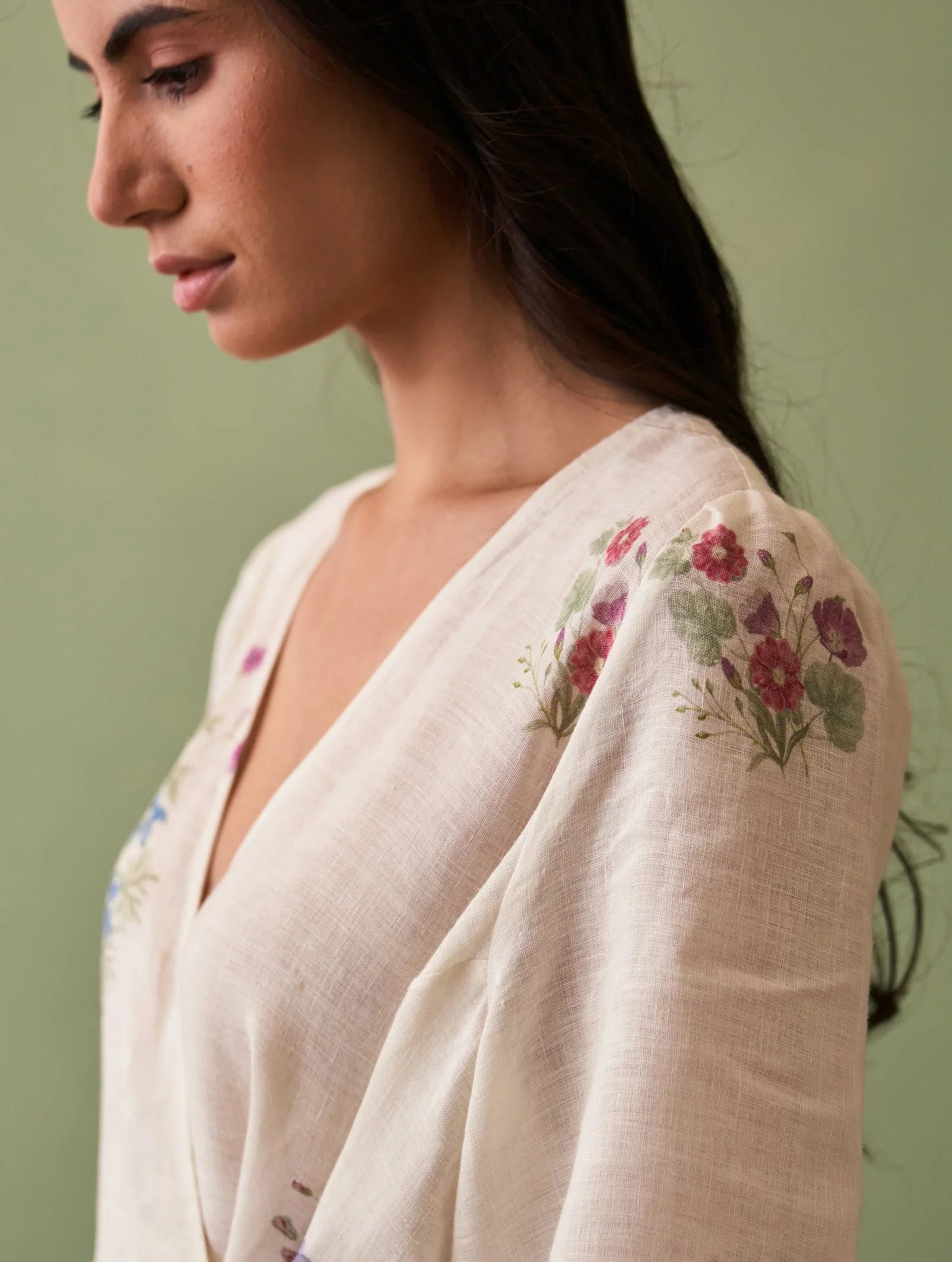 Buy Summer Vacation Ivory Botanical Dress