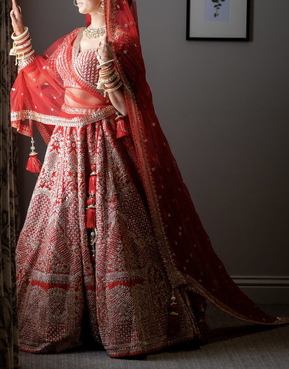 Rent Seema Gujral Bridal Gota Patti Lehenga