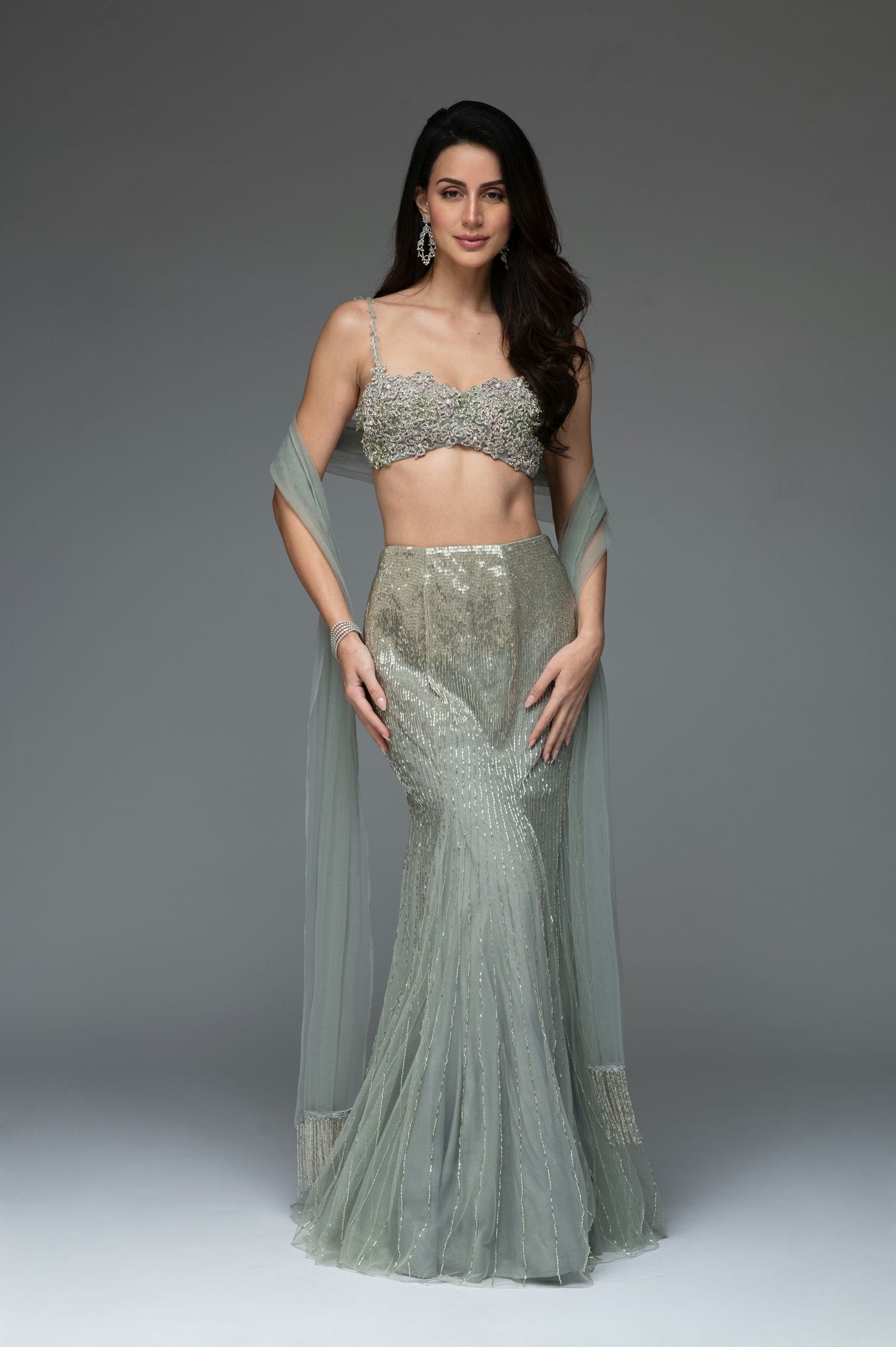 Rent Frosted Grey tulle set
