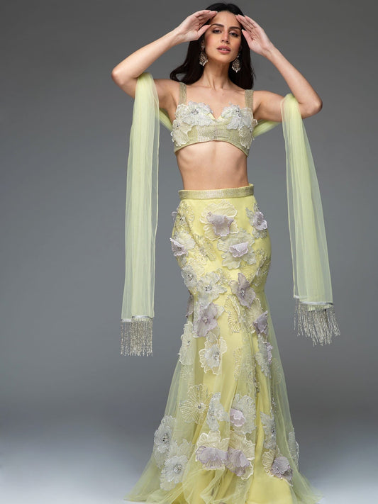 Rent Butter Yellow Mermaid Set