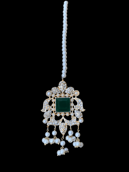 BR13 Anisa bridal set in emeralds( READY TO SHIP)