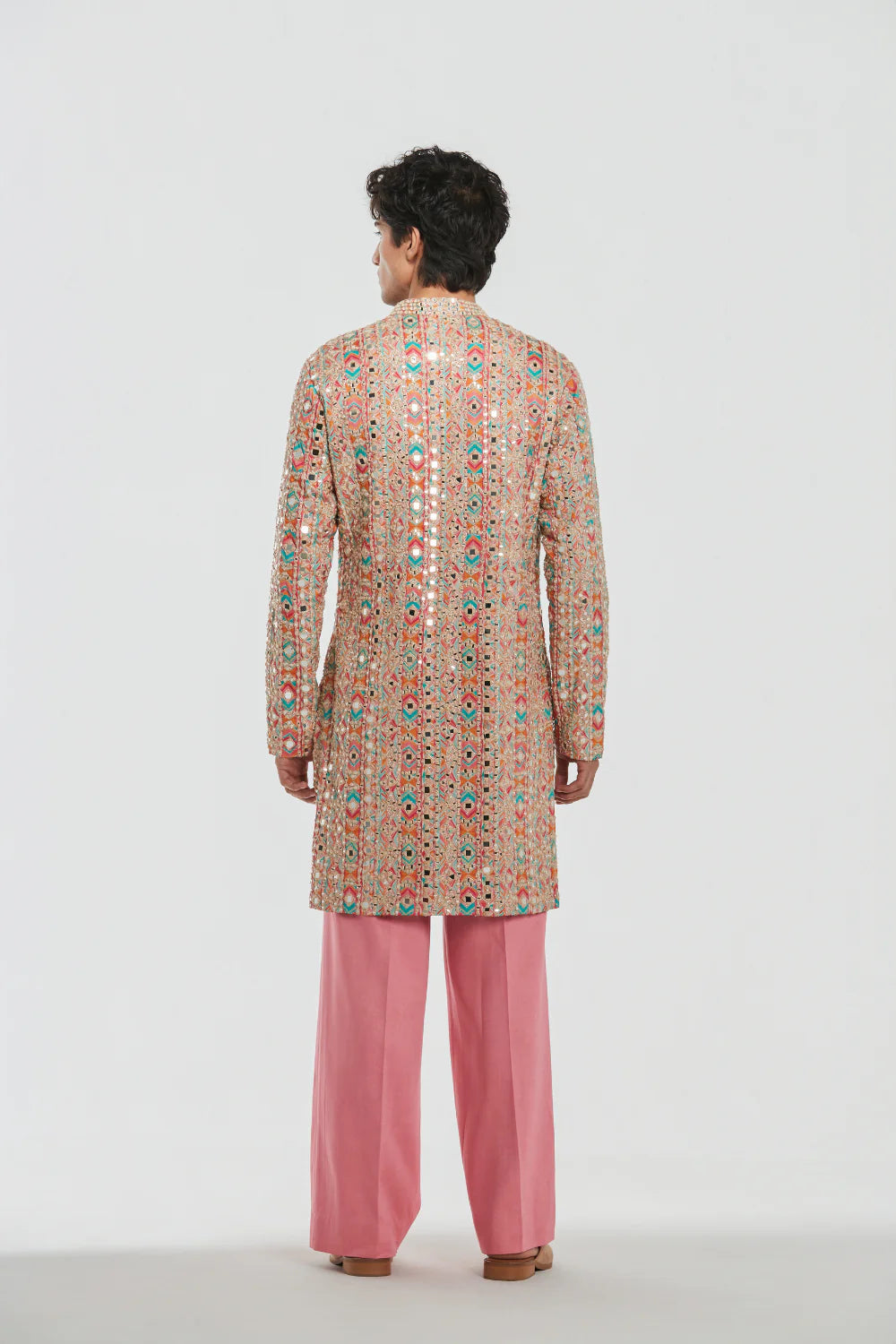 Abhinav Mishra Men’s Kurta Shrine Multicolor