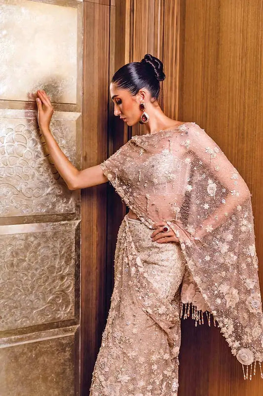 Rent Tarun Tahiliani Floral Embellished Signature Concept Saree Lehenga Set