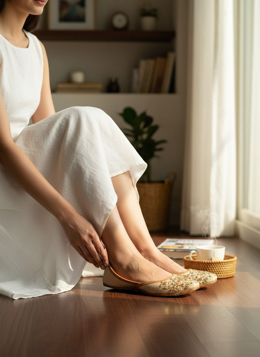 Disha - Beige Jutti