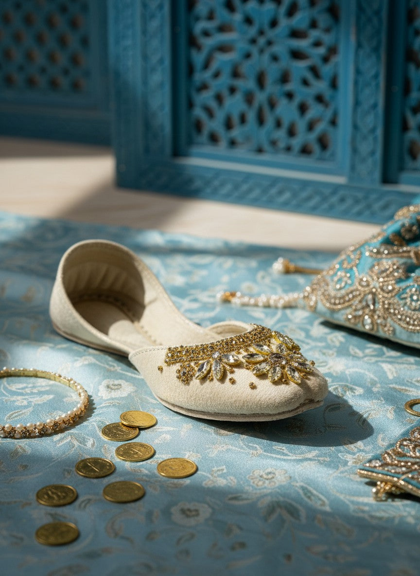 Maharani - Cream Jutti