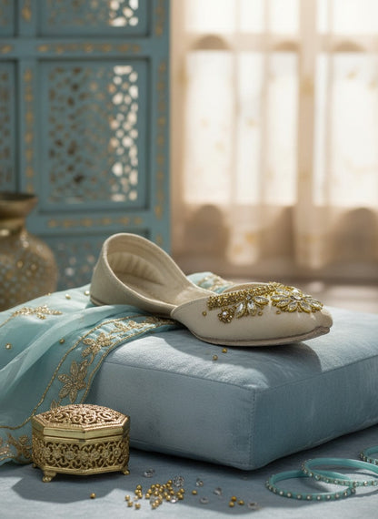 Maharani - Cream Jutti