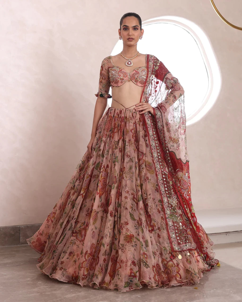 mahima-mahajan-pink-organza-lehenga-set