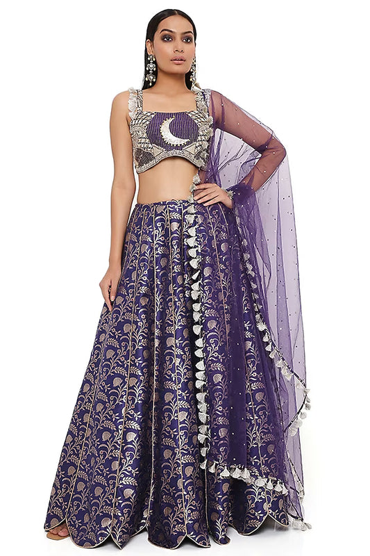 payal-singhal-navy-blue-embroidered-lehenga-set